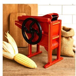 Vintage Ertl Corn Shredder Toy Kitchen Decor Rustic Red Primitive Accent